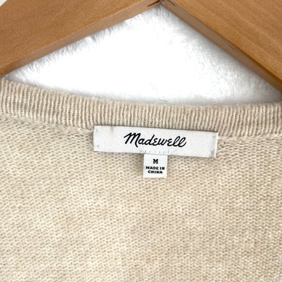 Madewell Kent Colorblock Striped Wool Alpaca Long Cardigan Sweater Womens M - Picture 2 of 10